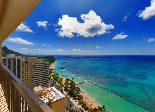 Aston Waikiki Beach Tower - View from the balcony